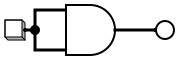 Circuit diagram for a AND a