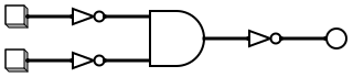 Circuit diagram for NOR