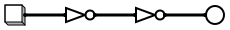 Circuit diagram for NOT NOT a